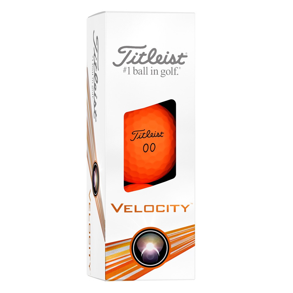 Titleist Velocity Matte Orange Golf Balls - Maple Hill Golf